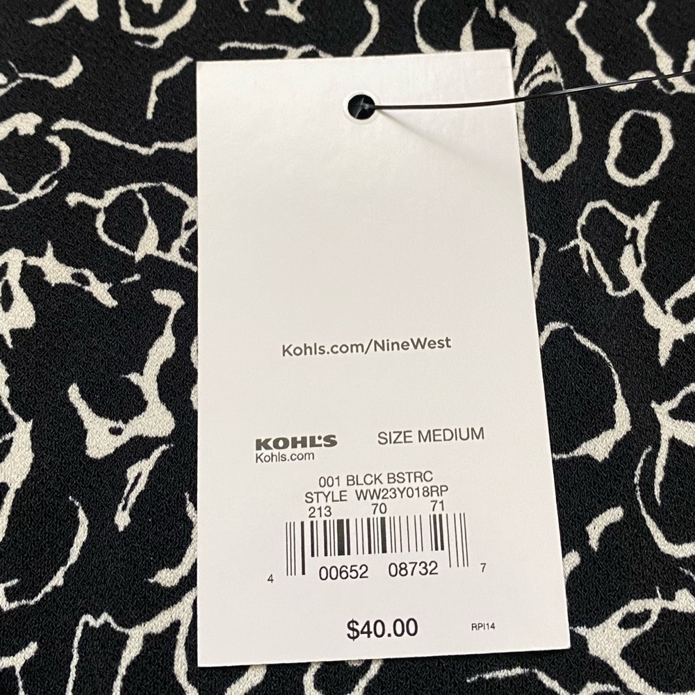 NINE WEST | Wrap Dress Flutter Sleeve Size Medium - Picture 6 of 13